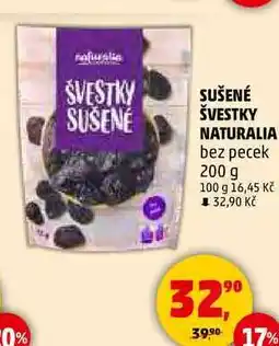 Penny Market SUŠENÉ ŠVESTKY NATURALIA bez pecek, 200 g nabídka