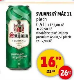 Penny Market Svijany Svijanský máz 11, 0,5l (plechovka) nabídka