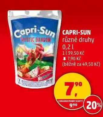 Penny Market CAPRI-SUN různé druhy, 0,2 l nabídka