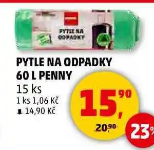 Penny Market PYTLE NA ODPADKY, 60 l, 15 ks nabídka