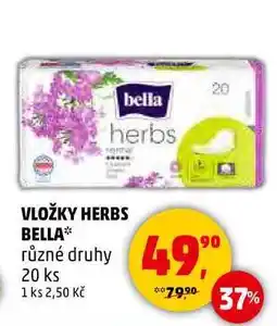 Penny Market VLOŽKY HERBS BELLA různé druhy, 20 ks nabídka