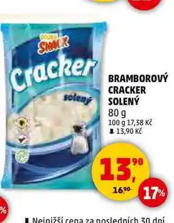 Penny Market BRAMBOROVÝ CRACKER SOLENÝ, 80 g nabídka