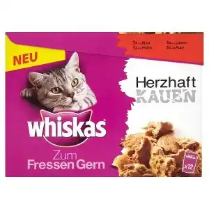 Penny Market Whiskas kapsičky 12 x 85g, vybrané druhy 1020g nabídka