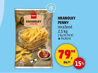 Penny Market HRANOLKY PENNY mražené, 2,5 kg nabídka