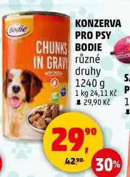 Penny Market KONZERVA PRO PSY BODIE různé druhy, 1240 g nabídka