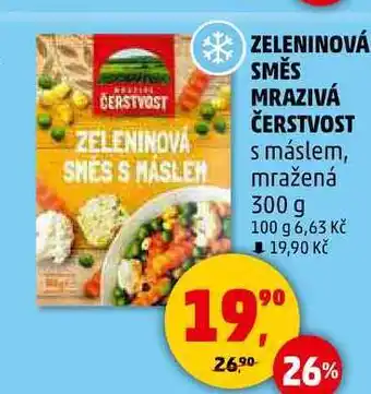 Penny Market ZELENINOVÁ SMĚS MRAZIVÁ ČERSTVOST s máslem, mražená, 300 g nabídka