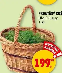 Penny Market PROUTĚNÝ KOŠ různé druhy, 1 ks nabídka