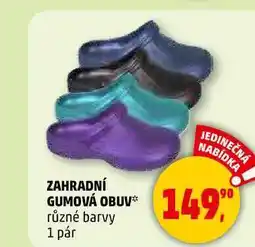 Penny Market ZAHRADNÍ GUMOVÁ OBUV, různé barvy, 1 pár nabídka