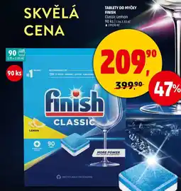 Penny Market TABLETY DO MYČKY FINISH Classic Lemon, 90 ks nabídka