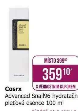 Teta Cosrx hydratačn pleťová esence 100 ml nabídka