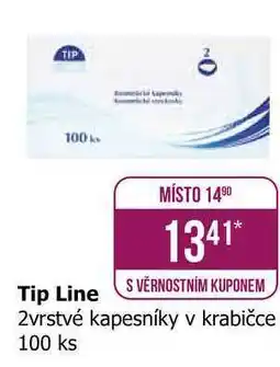 Teta Tip Line 2vrstvé kapesníky v krabičce 100 ks nabídka