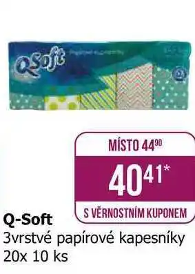 Teta Q-Soft 3vrstvé papírové kapesníky 20x 10 ks nabídka