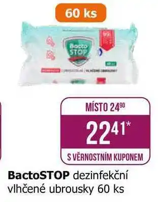 Teta BactoSTOP dezinfekční vlhčené ubrousky 60 ks nabídka