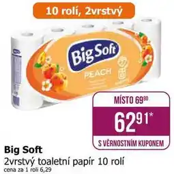 Teta Big Soft 2vrstvý toaletní papír 10 rolí nabídka