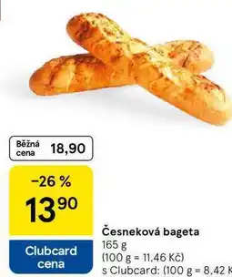 Tesco Česneková bageta, 165 g nabídka