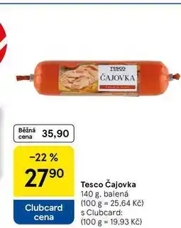 Tesco Tesco Čajovka, 140 g, balená nabídka