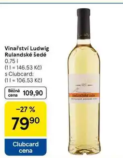 Tesco Vinařství Ludwig Rulandské šedé, 0,75 l nabídka