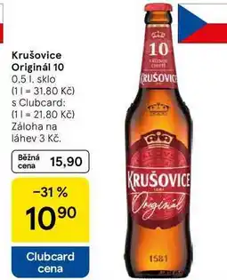 Tesco Krušovice Originál 10, 0.5 l, sklo nabídka