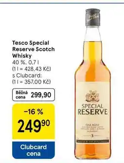 Tesco Tesco Special Reserve Scotch Whisky 40%, 0.7 l nabídka