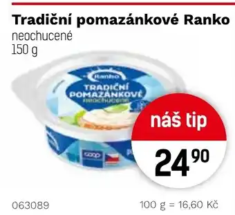 Konzum RANKO Tradiční pomazánkové nabídka