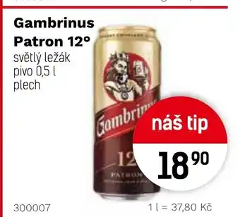 Konzum Gambrinus Patron 12° nabídka