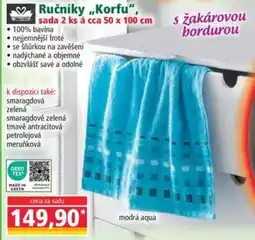 Norma Ručníky,,Korfu" nabídka