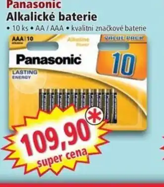 Norma PANASONIC Alkalické baterie nabídka