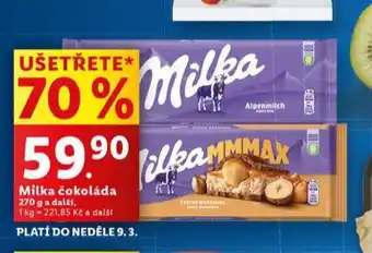 Lidl Milka čokoláda nabídka