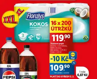 Lidl Floralys toaletní papír nabídka