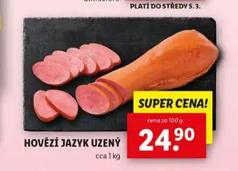 Lidl Hovězí jazyk uzený nabídka