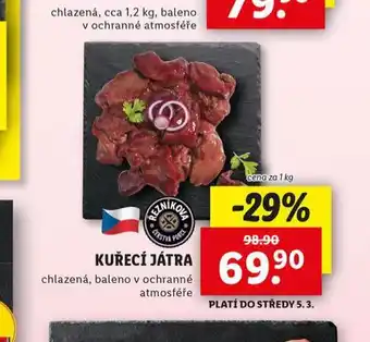 Lidl Kuřecí játra nabídka