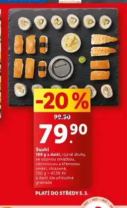 Lidl Sushi nabídka