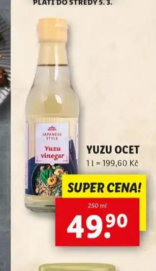 Lidl Yuzu ocet nabídka