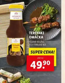 Lidl Teriyaki omáčka nabídka