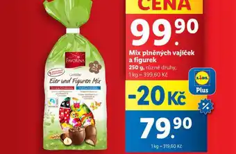 Lidl Mix plněných vajíček a figurek nabídka