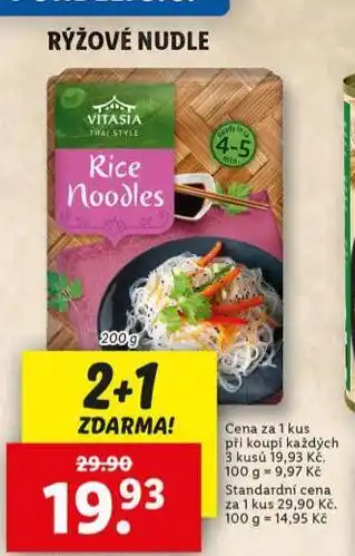 Lidl Rýžové nudle nabídka