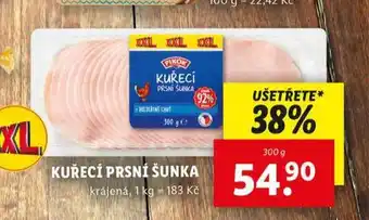 Lidl Kuřecí prsní šunka nabídka