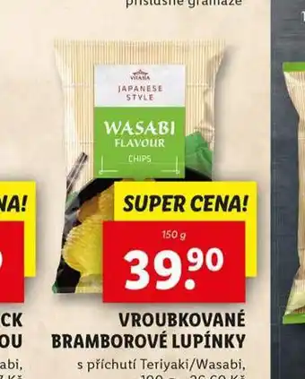 Lidl Vroubkované bramborové lupínky nabídka