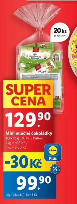 Lidl Mini mléčné čokoládky nabídka