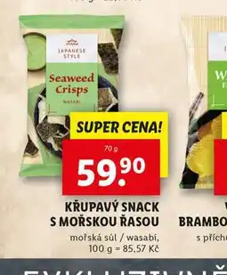 Lidl Křupavý snack s mořskou řasou nabídka