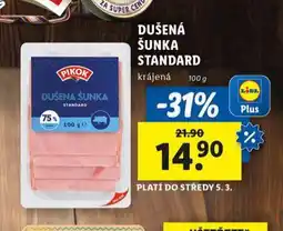 Lidl Dušená šunka standard nabídka