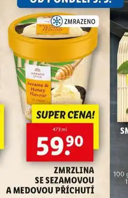 Lidl Zmrzlina se sezamovou a medovou příchutí nabídka