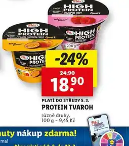 Lidl Protein tvaroh nabídka