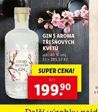 Lidl Gin s aroma třešňových květů nabídka