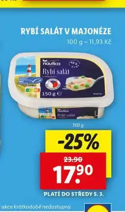 Lidl Rybí salát v majonéze nabídka