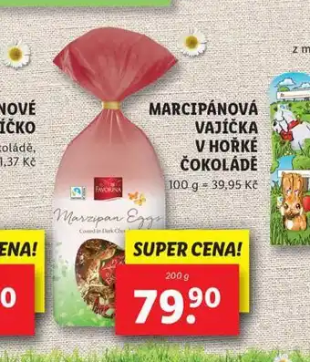 Lidl Marcipánová vajíčka v hořké čokoládě nabídka