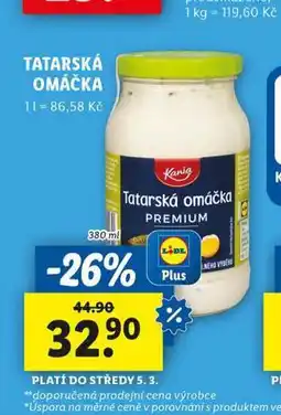 Lidl Tatarská omáčka nabídka