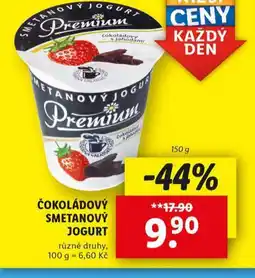 Lidl Čokoládový smetanový jogurt nabídka