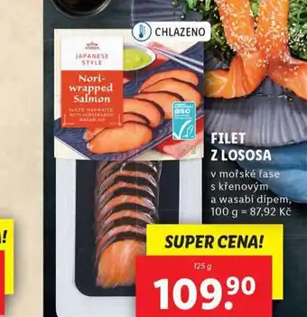 Lidl Filet z lososa nabídka