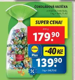 Lidl Čokoládová vajíčka nabídka